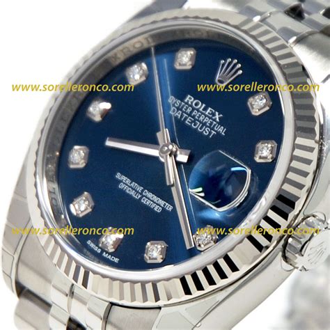 prezzo rolex datejust con brillanti|rolex datejust blu.